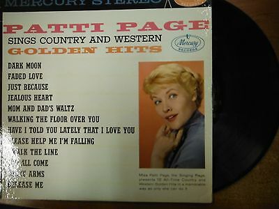33 RPM Vinyl Patti Page Golden Hits Mercury Records SR60615 Stereo 022415SM