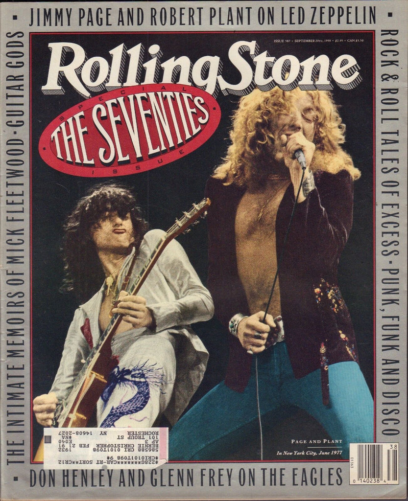 Rolling Stone September 20 1990 Led Zeppelin, Mick Fleetwood w/ML 122116DBE
