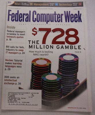 Federal Computer Week Magazine NMCI Gamble August 2001 071515R