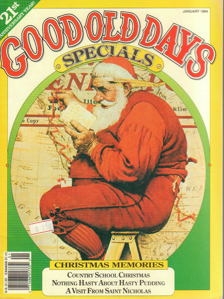 Good Old Says Specials January 1994 Norman Rockwell Santa 032320DBE
