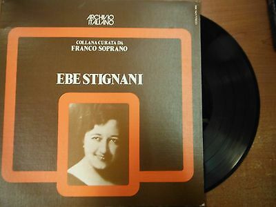 33 RPM Vinyl Ebe Stignani Collana Curata Da Franco Soprano Cetra Record 022415SM