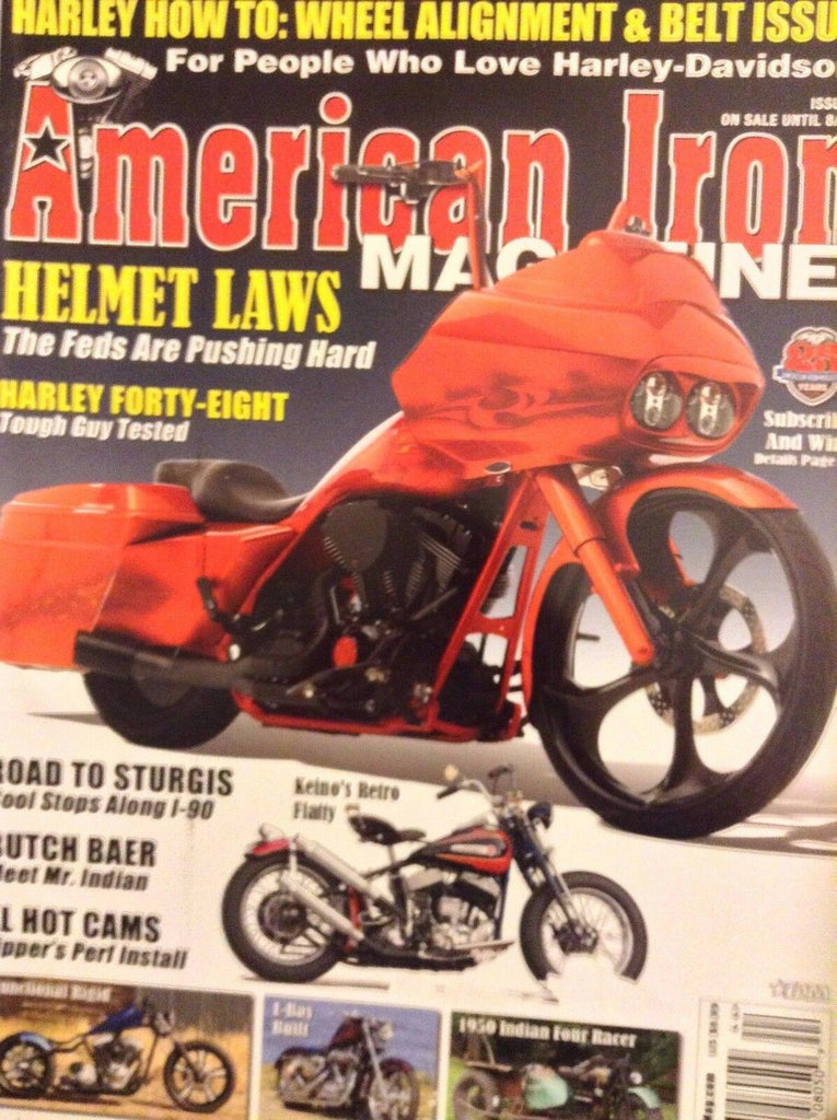 American Iron Magazine Helmet Laws Keino's Flatty No.313 August 2014 112617nonrh