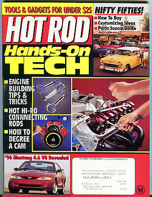 Hot Rod Magazine October 1995 Hands-On Tech EX 032116jhe