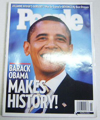 People Weekly Magazine Barack Obama Makes History! November 2008 030713R