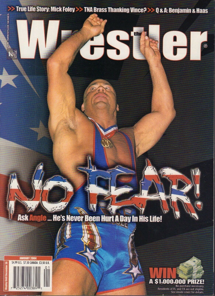 The Wrestler January 2004 Kurt Angle, Mick Foley 081117nonDBE