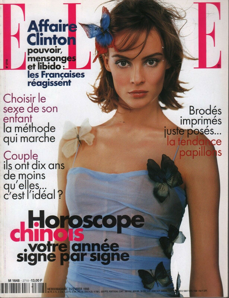 Elle French Magazine 2 Fevrier 1998 Affaire Bill Clinton Fashion 091719AME2
