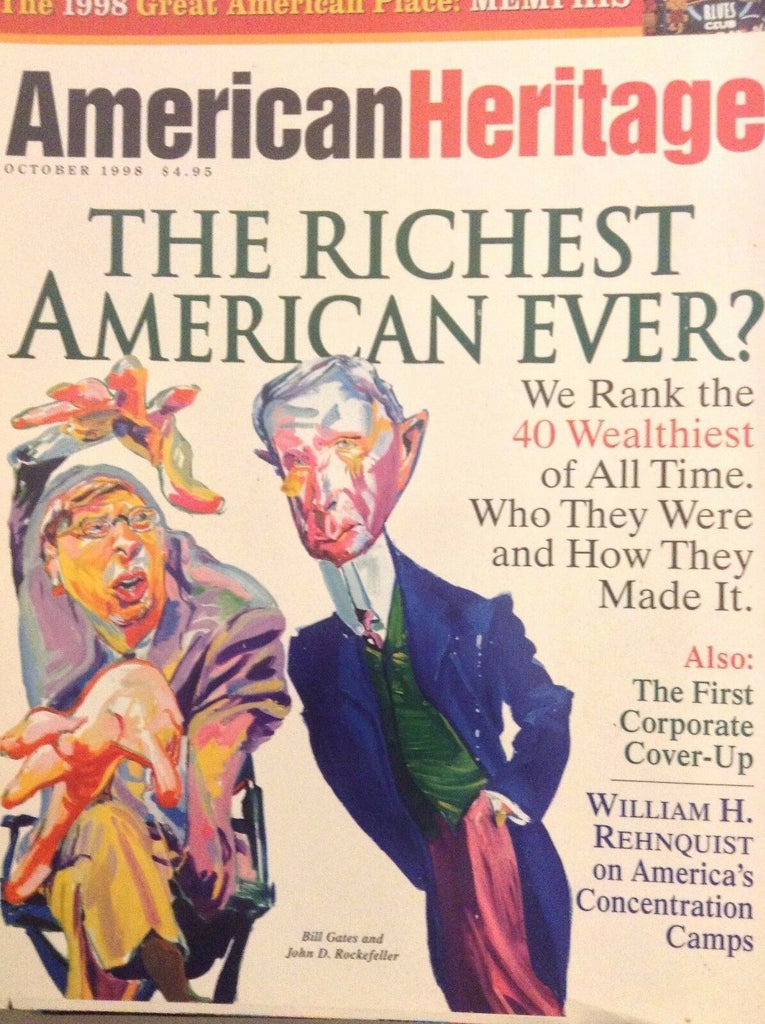 American Heritage Magazine The 40 Wealthiest October 1998 121917nonrh