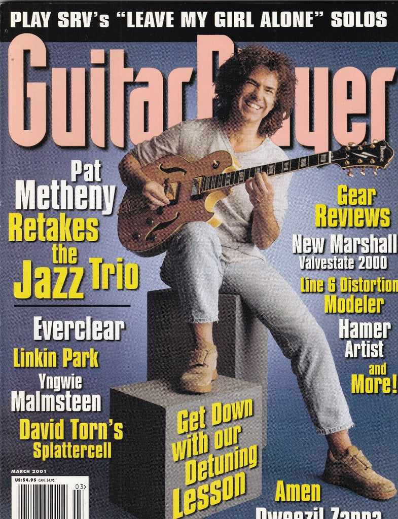 Guitar Player Magazine Pat Metheny Everclear Linkin Park March 2001 100219nonr