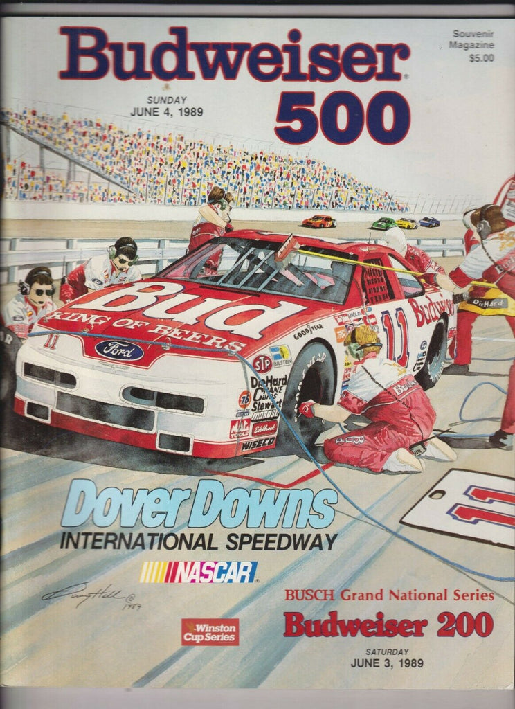 Budweiser 500 Program Dover Downs Int'l Speedway June 4, 1989 030420nonr2