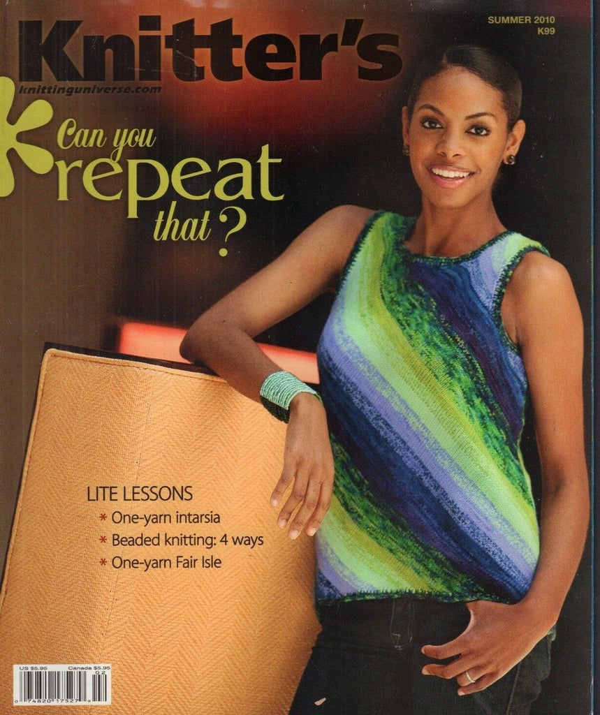 Knitter's Magazine One-Yarn Intarsia Summer 2010 061218nonr