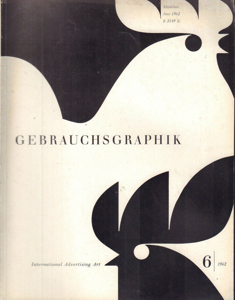 Gebrauchsgraphik German Art Magazine Advertising Art June 1962 032118nonr