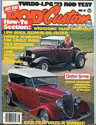 Hot Rod Magazine Rod & Custom No. 8 1979 How-To Section EX 072116jhe