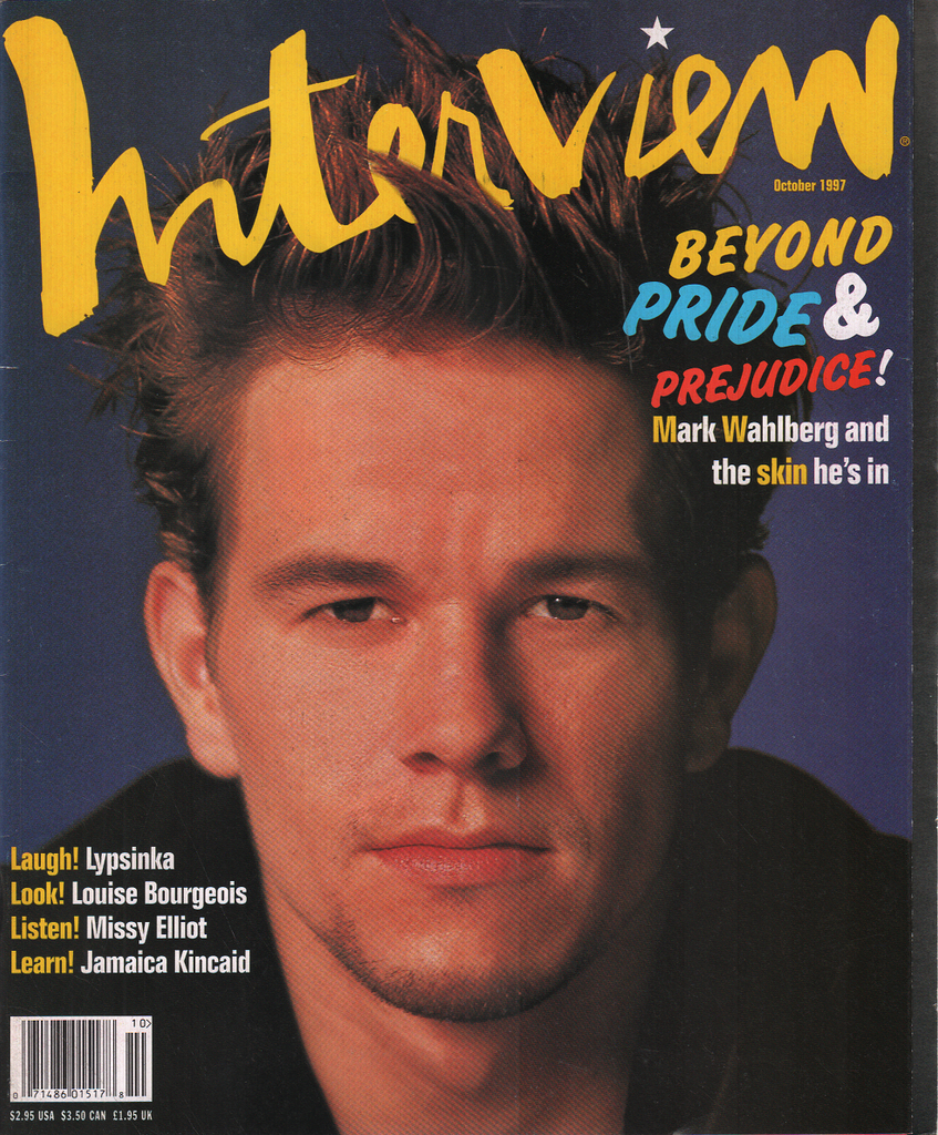 Interview October 1997 Mark Wahlberg Missy Elliot Jamaica Kincaid 041420DBE2