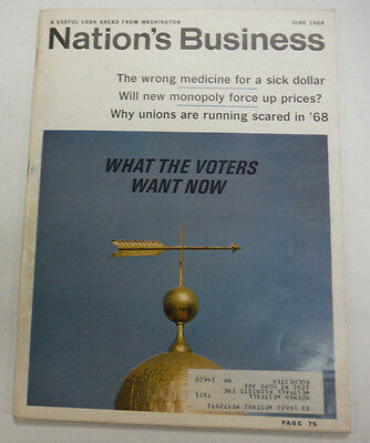 Nation's Business Magazine What The Voters Want Now June 1968 062315R