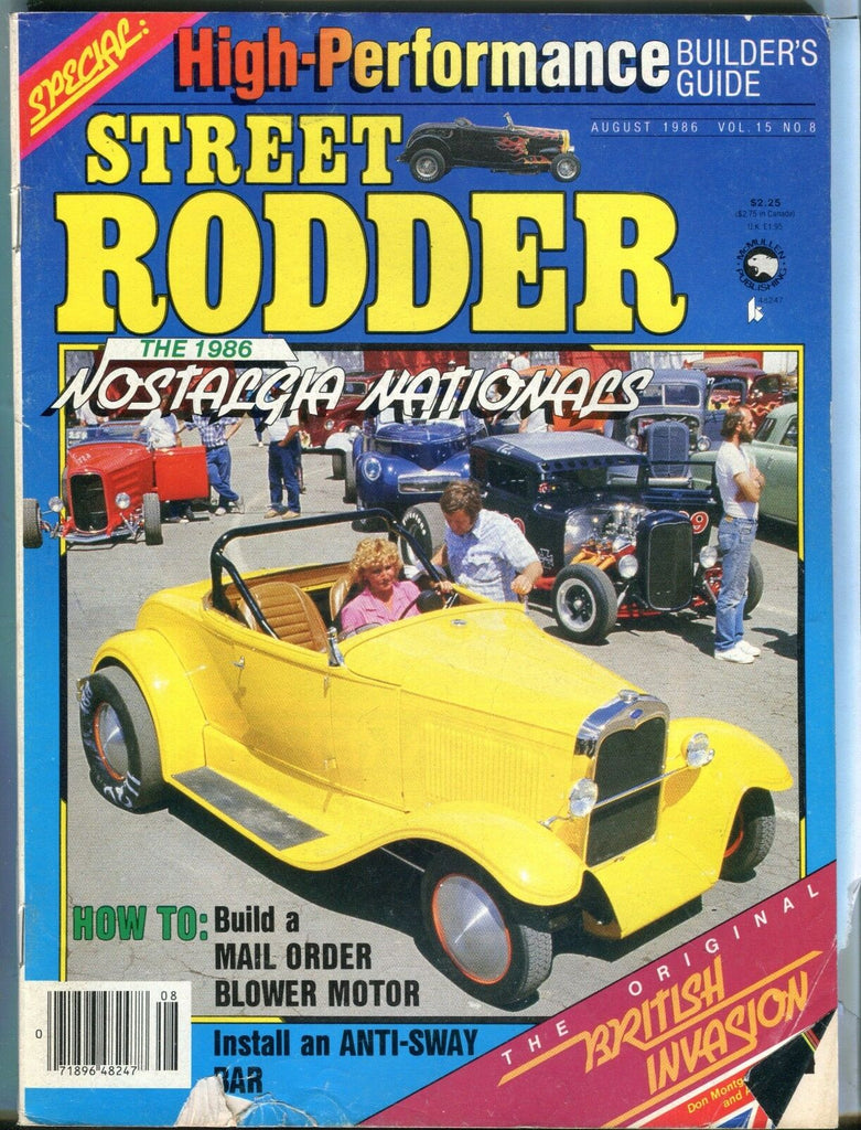Street Rodder Magazine August 1986 Blower Motor GD No ML 032017nonjhe