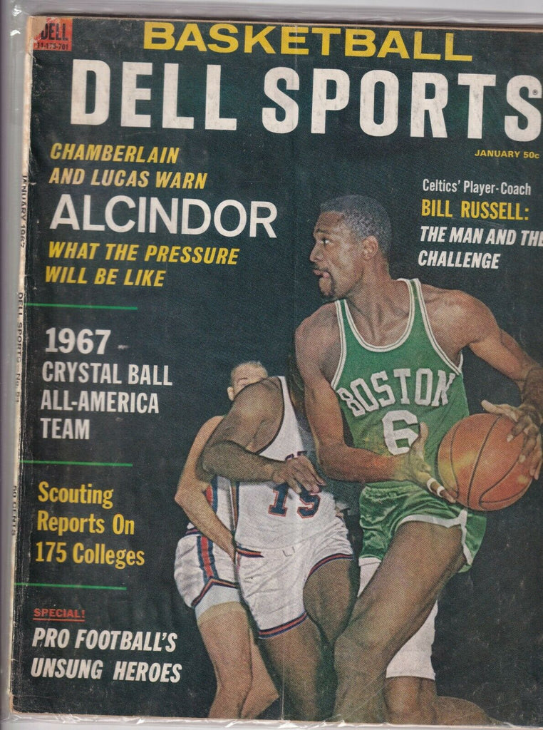 Dell Sports Basketball Lew Alcindor & Chamberlain January 1967 052219nonr