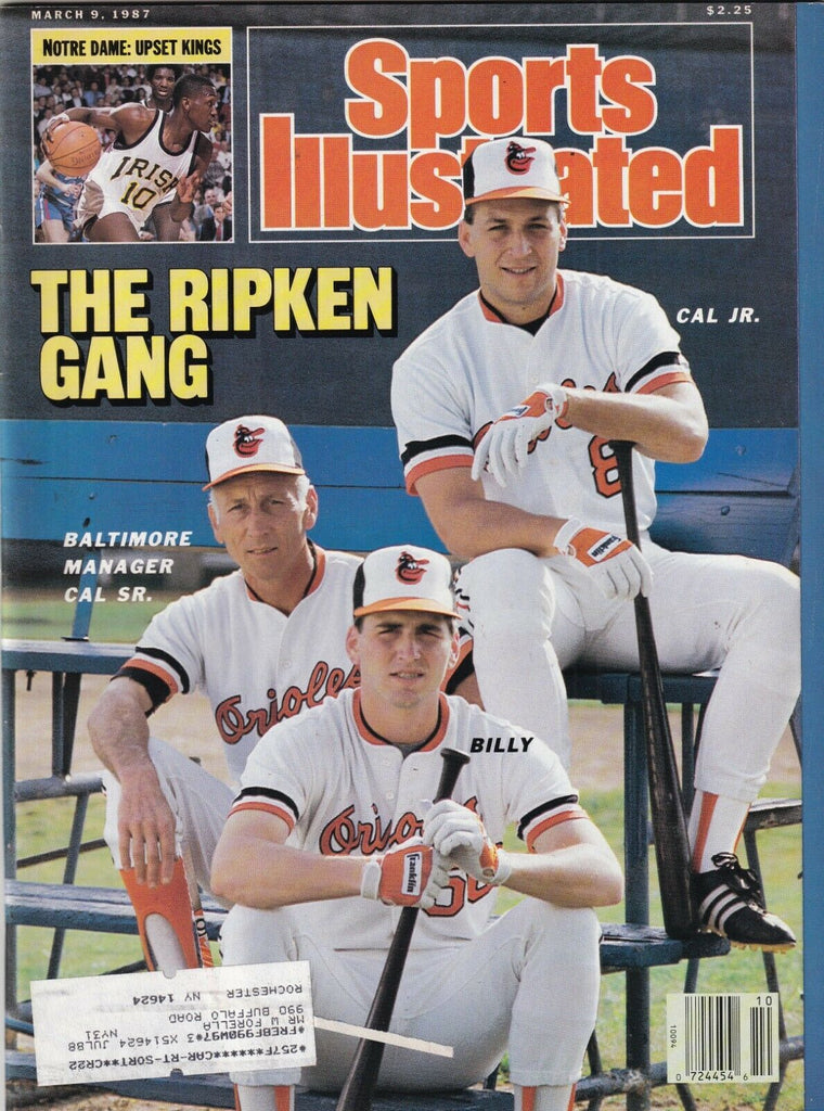 Sports Illustrated Calk Ripken Jr. & Cal Sr. March 9, 1987 091619nonr