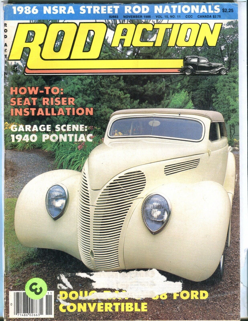 Rod Action Magazine November 1986 1940 Pontiac EX w/ML 031317nonjhe