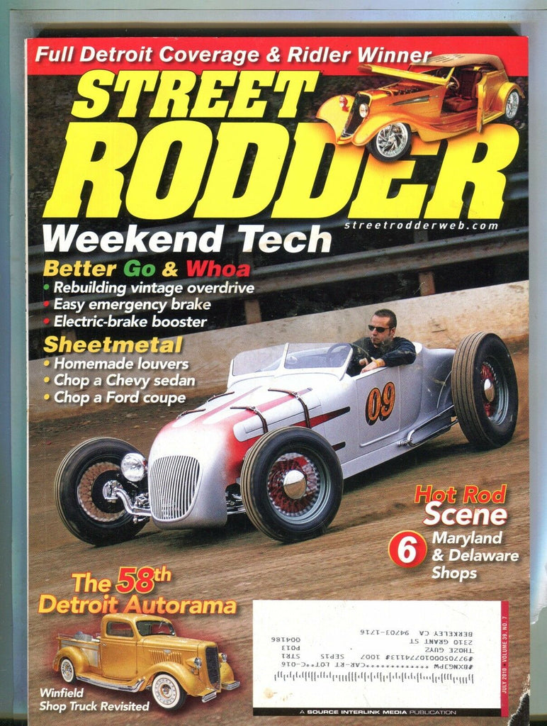 Street Rodder Magazine July 2010 Weekend Tech VG w/ML 042117nonjhe