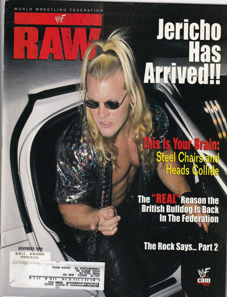 Raw Magazine Chris Jericho The Rock November 1999 052819nonr