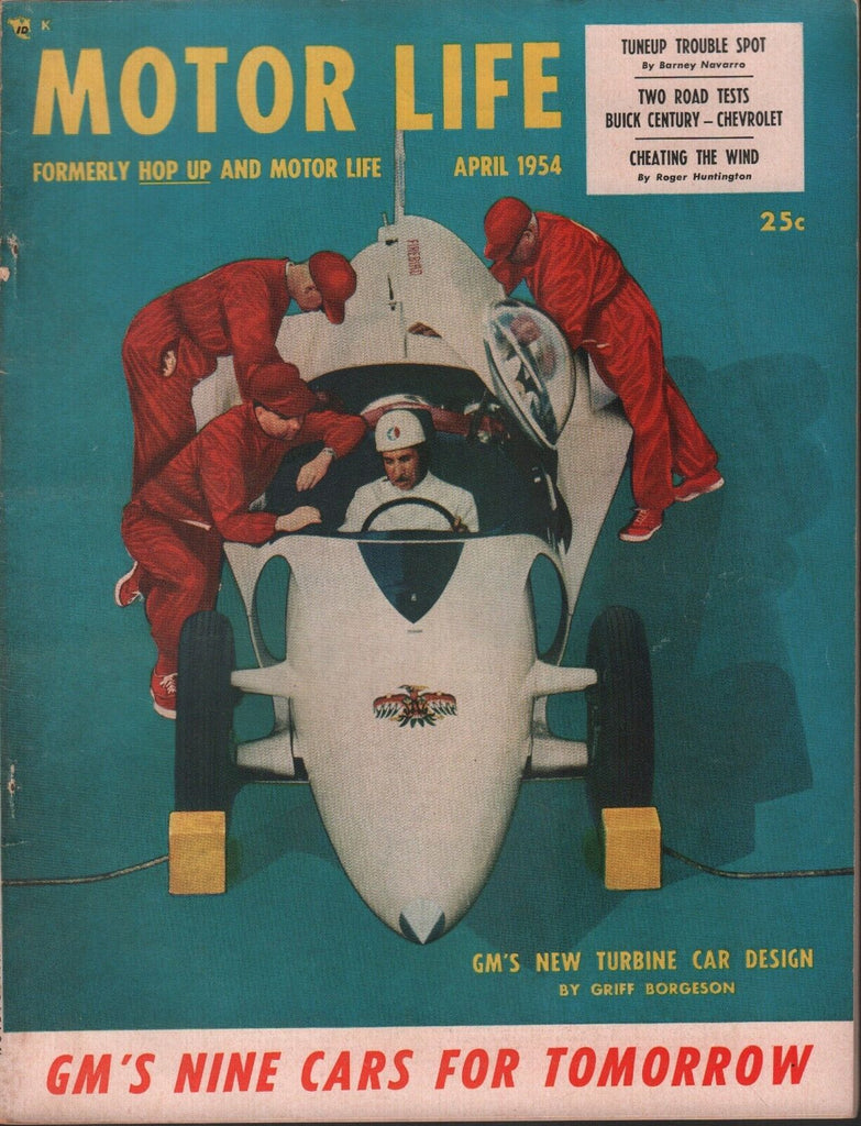 Motor Life Magazine April 1954 Griff Borgeson Roger Huntington 011719AME