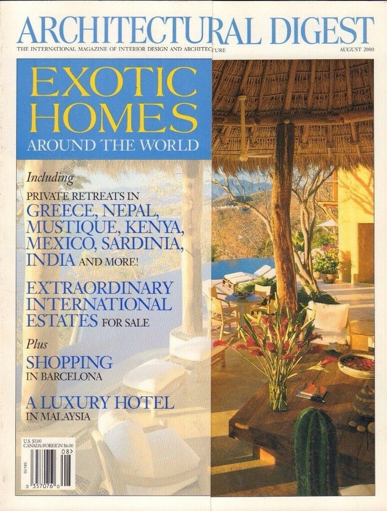 Architectural Digest August 2000 Exotic Homes Around the World 021517DBE