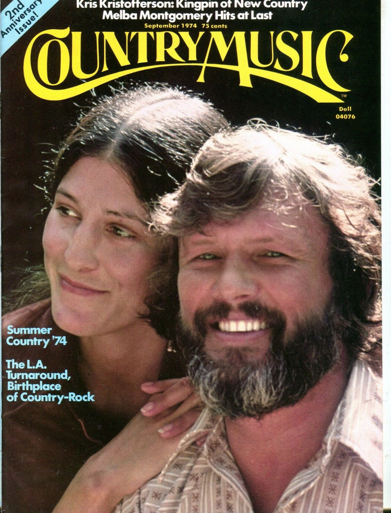 Country Music Magazine September 1974 Kris Kristofferson EX No ML 050717nonjhe
