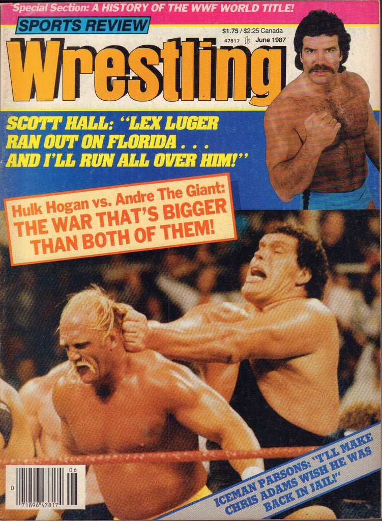 Sports Review Wrestling June 1987 Hulk Hogan, Andre The Giant 110916DBE