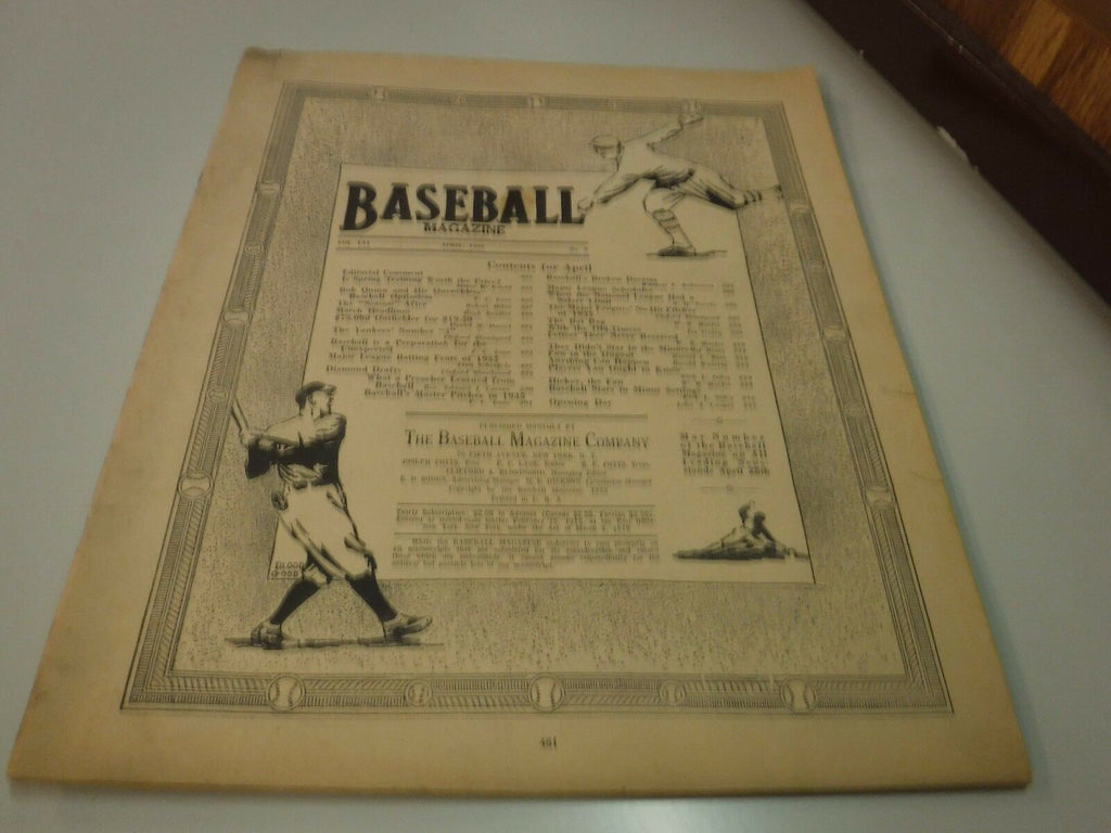 Baseball Magazine April 1936 Bob Quinn ACC 050617nonjhe