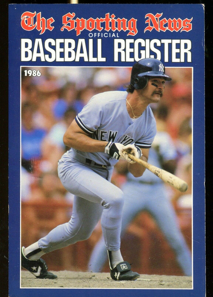 1986 The Sporting News Official Baseball Register Don Mattingly EX 013117jhe