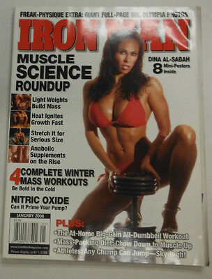 Iron Man Magazine Muscle Science Roundup Dina Al-Sabah January 2008 110414R