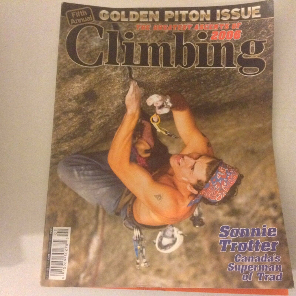 Climbing Magazine Sonnie Trotter Canada's Superman February 2007 060317nonrh