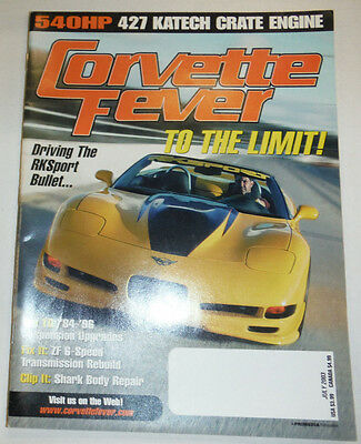 Corvette Fever Magazine Driving The RKsport Bullet July 2003 022715r