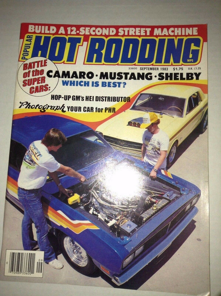 Popular Hot Rodding Magazine Camaro Mustang Shelby September 1983 032517NONRH