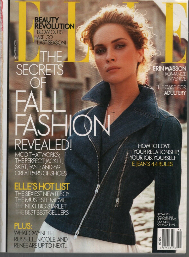 Elle Fashion Magazine September 2003 Erin Wasson Gwuneth Paltrow 090919AME2