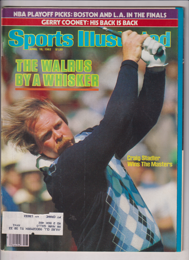Sports Illustrated Mag Craig Stadler Gerry Cooney April 19, 1982 011120nonr