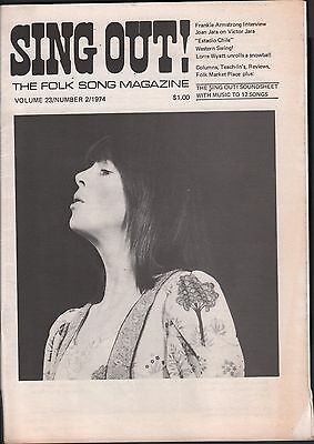 Sing Out! May / June 1974 Frankie Armstrong w/Insert EX 010616DBE