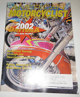 American Motorcyclist Magazine 2002 Daytona Back-Road Touring March 2002 071414R