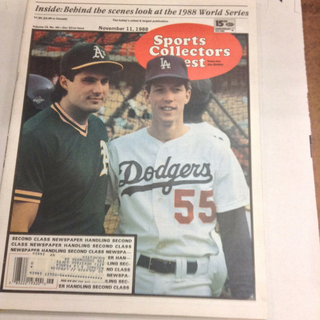 Sports Collectors Digest Magazine World Series 1988 November 11, 1988 061217nonr