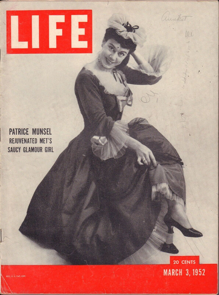 Life March 3 1952 Patrice Munsel Mets Saucy Glamour Girl GD 092916DBE2