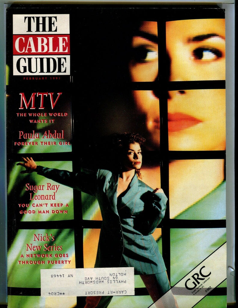 The Cable Guide Magazine February 1991 Paula Abdul EX w/ML 021717jhe