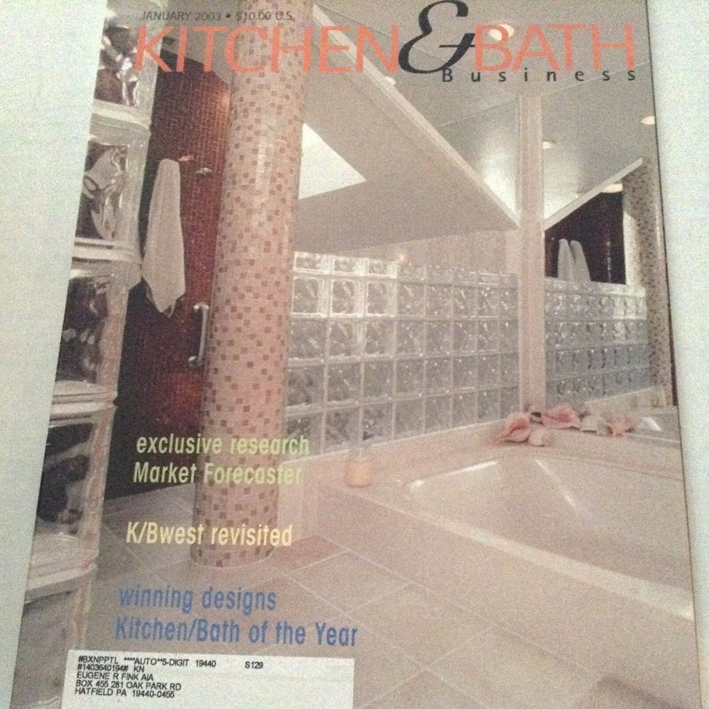 Kitchen & Bath Magazine Market Forecaster K/B West January 2003 071317nonrh3