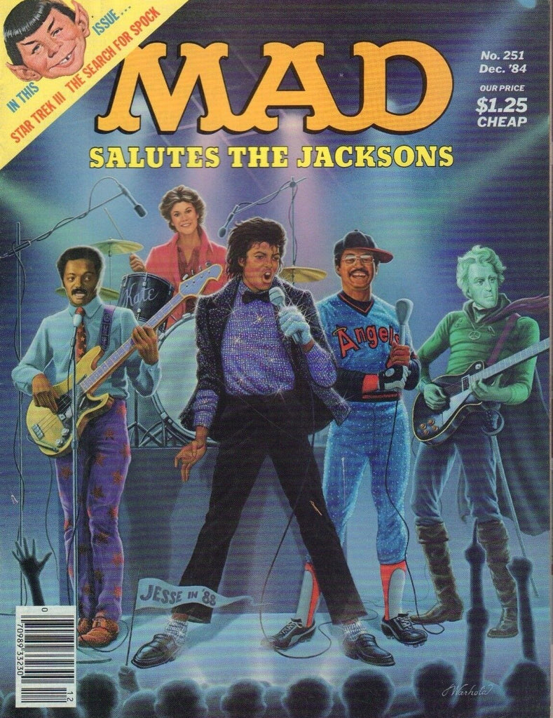 Mad No.251 December 1984 Michael Jackson Spock 021218DBE
