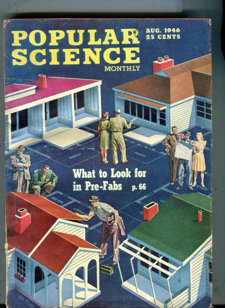 Popular Science Magazine August 1946 What To Look For Pre-Fabs 063017nonjhe2