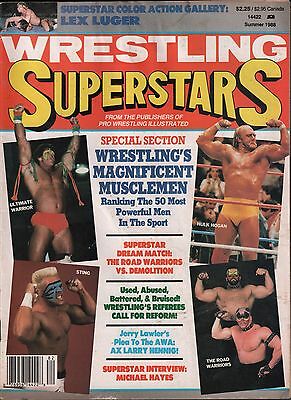 Wrestling Superstars Summer 1988 Ultimate Warrior, Hulk Hogan VG 122315DBE