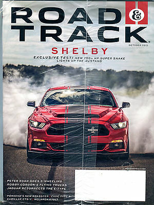 Road & Track Magazine October 2015 Mustang Shelby New 750+ EX 122915jhe2
