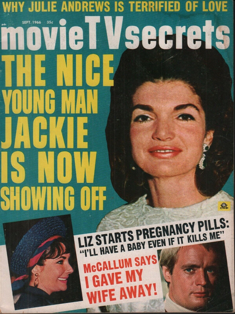 Movie TV Secrets September 1966 Jackie Kennedy Elizabeth Taylor 062019AME2