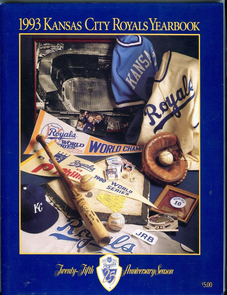 Kansas City Royals 1993 Yearbook EX No ML 053117nonjhe