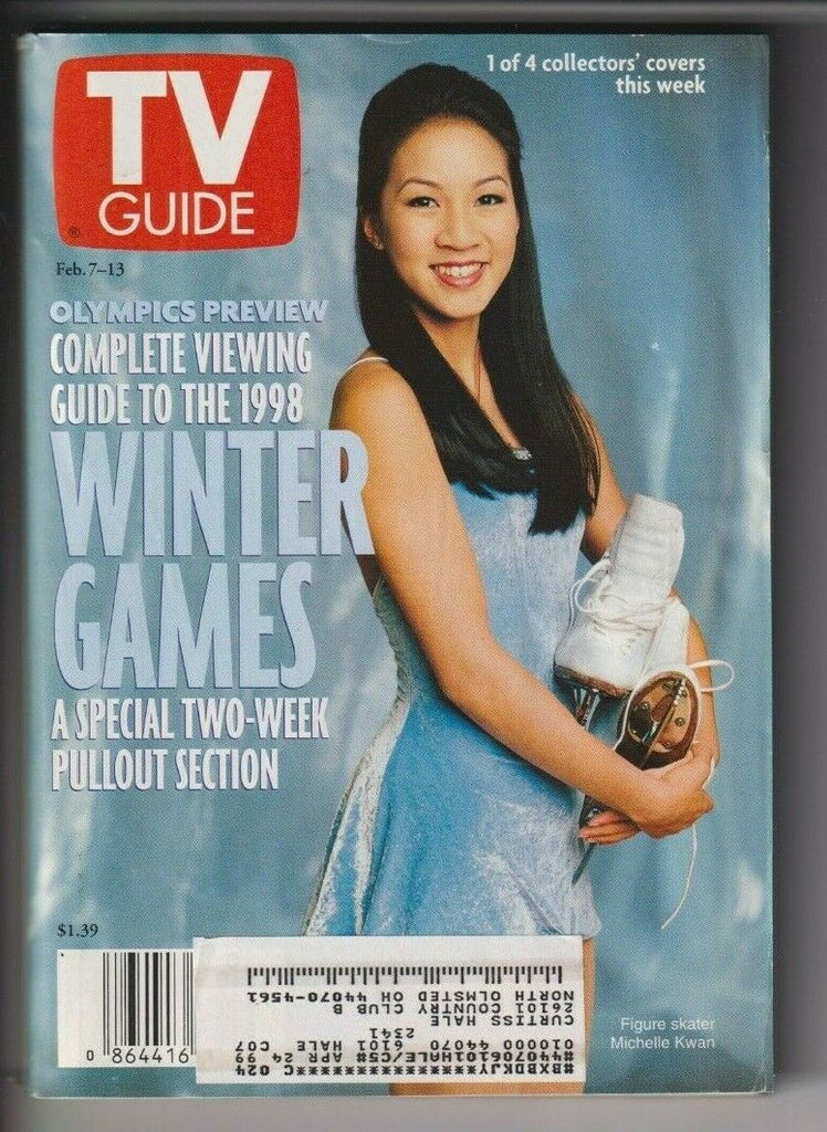 CLEV Metro Ed. Tv Guide Michelle Kwan Olympics February 7-13, 1998 111619nonr