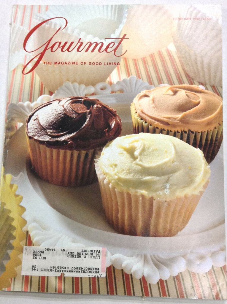 Gourmet Magazine Chocolate And Vanilla Cupcakes February 1992 010517R